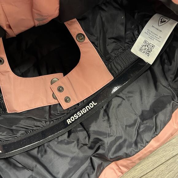Rossignol Jacket Size Small Womens Cooper Pink Staci Pearly Full Zip Black $350 - Picture 10 of 16